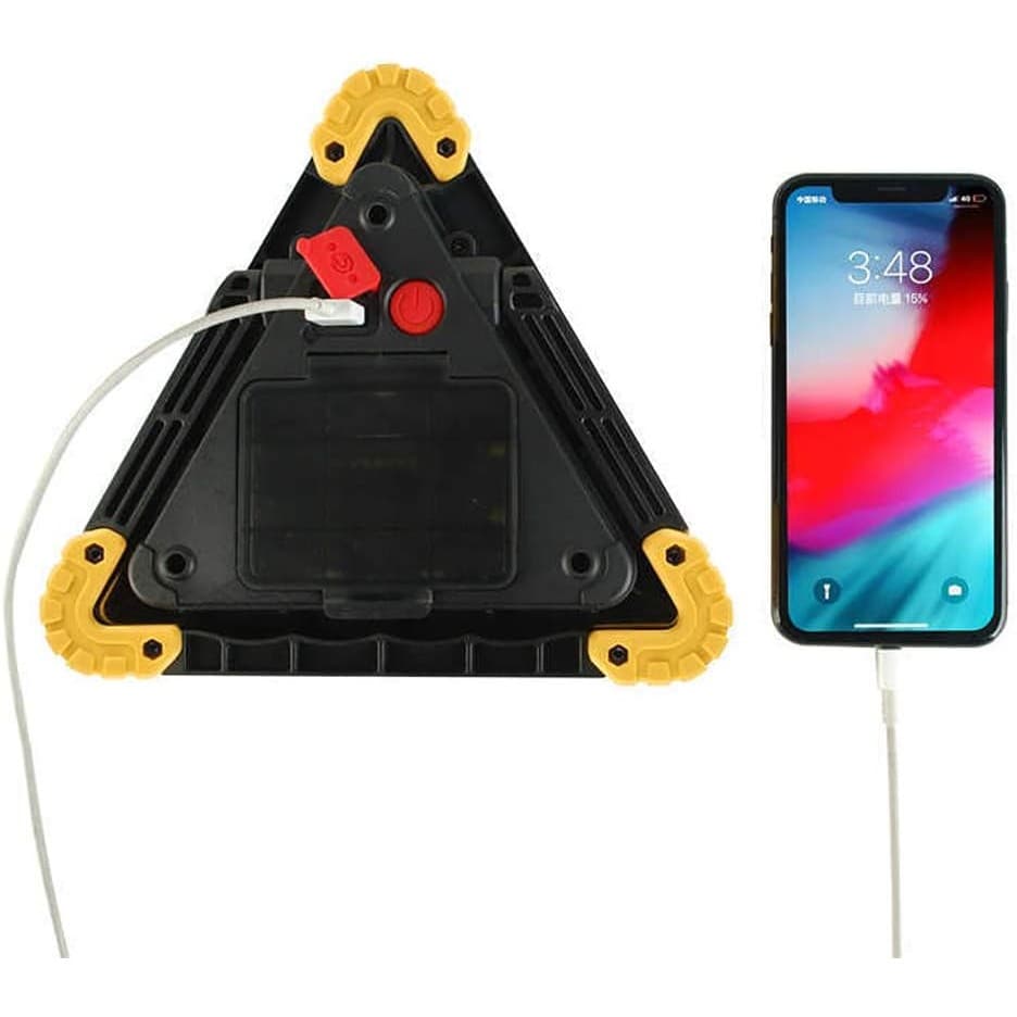 Triunghi multifuncional Flippy Lanterna LED Avertizare IP65 800 lm Incarcare Telefon — imagine 4