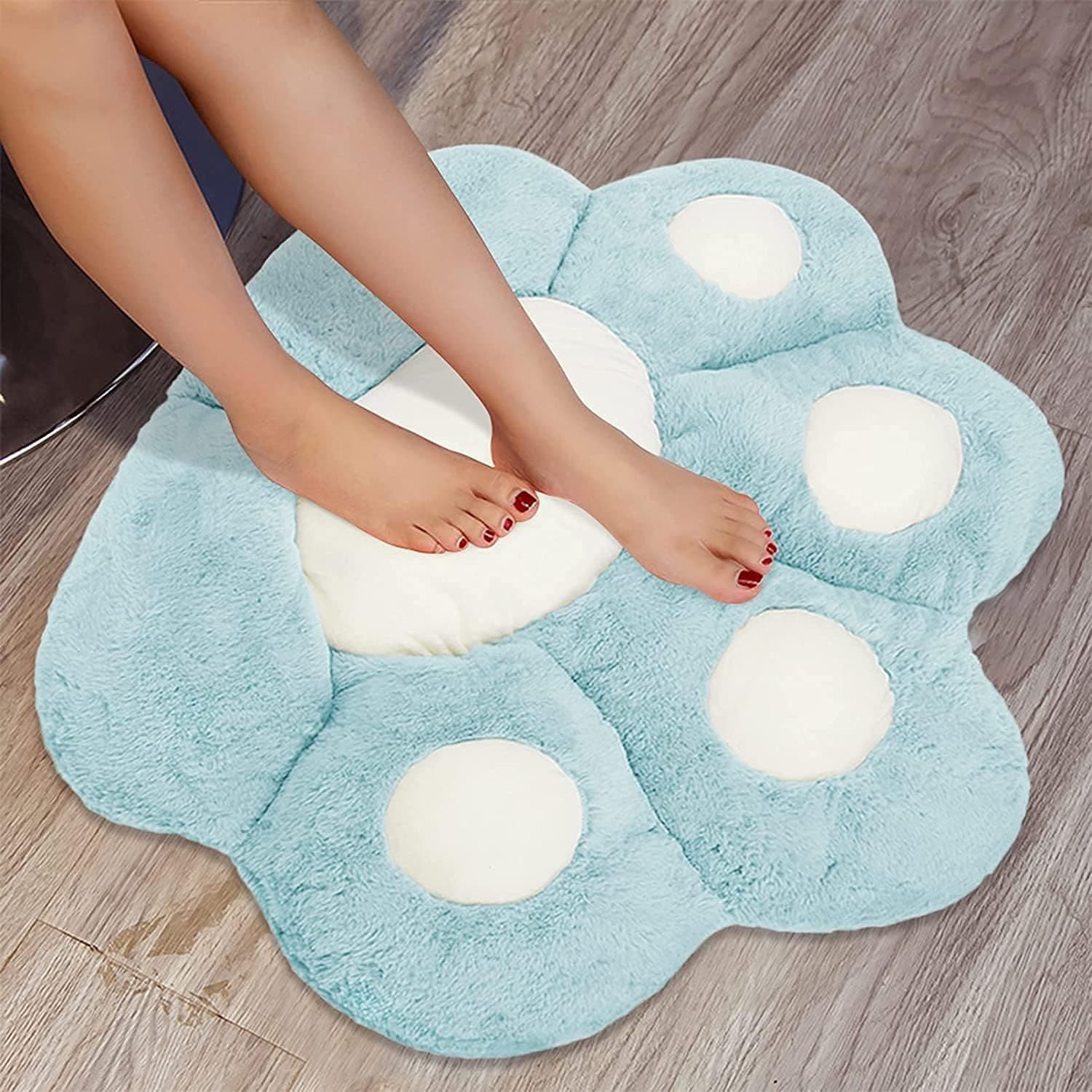 Perna Decorativa Flippy Model Laba de Pisica Albastru Deschis — imagine 4