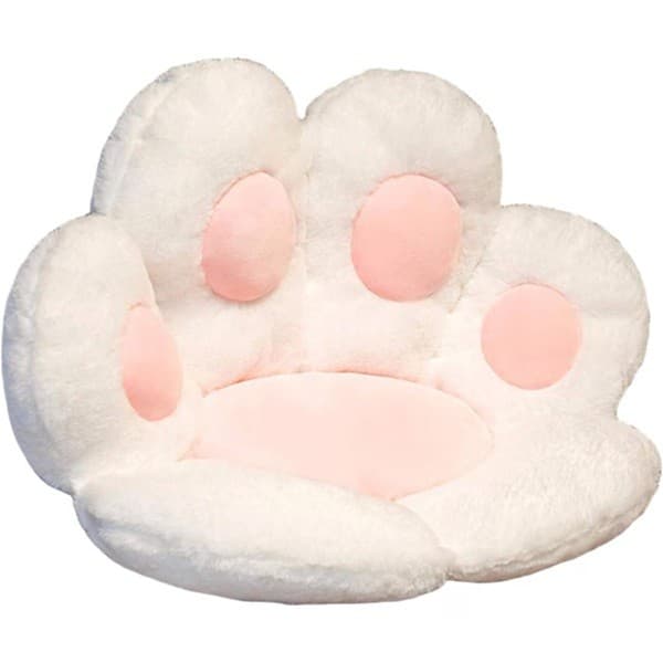 Perna Decorativa Flippy Laba de Pisica Alb 80x70 cm — imagine 1