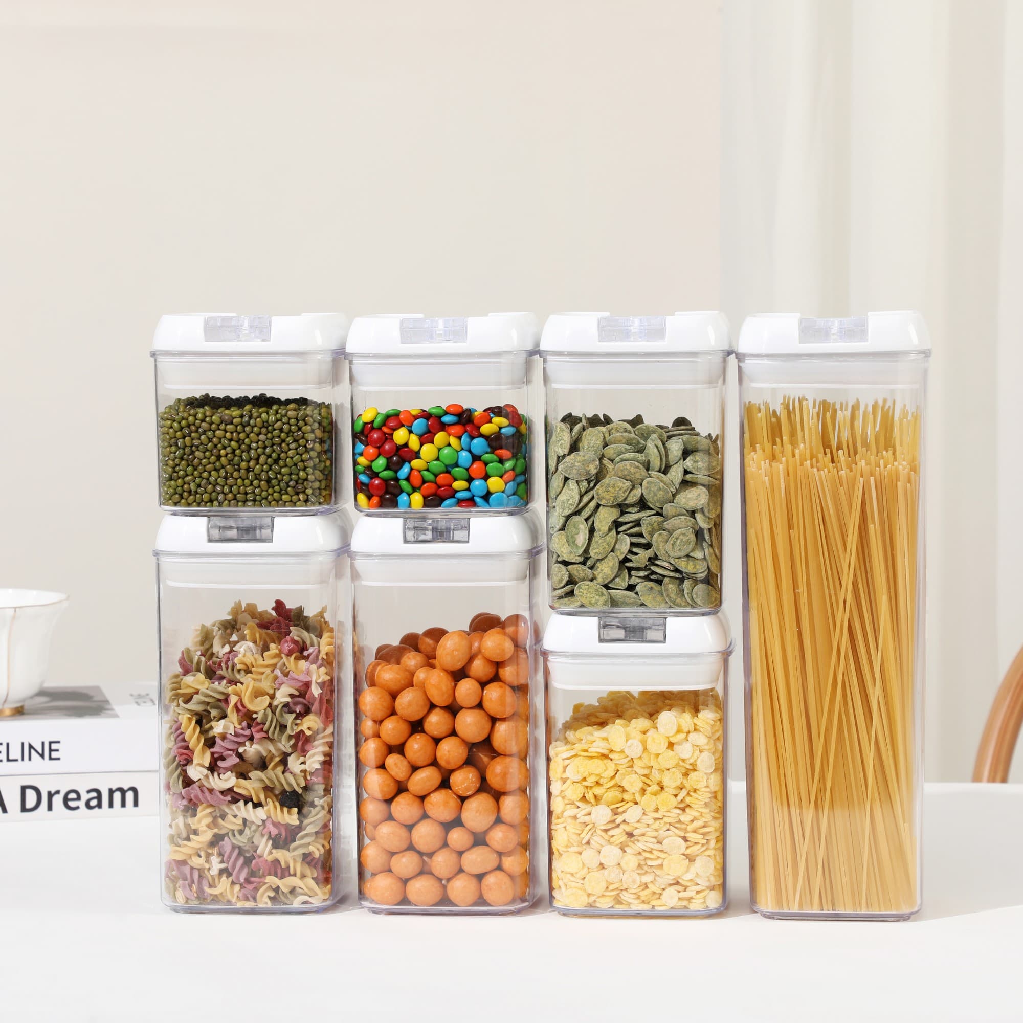Set Recipiente Plastic Flippy pentru Alimente Inchidere Ermetica — imagine 2