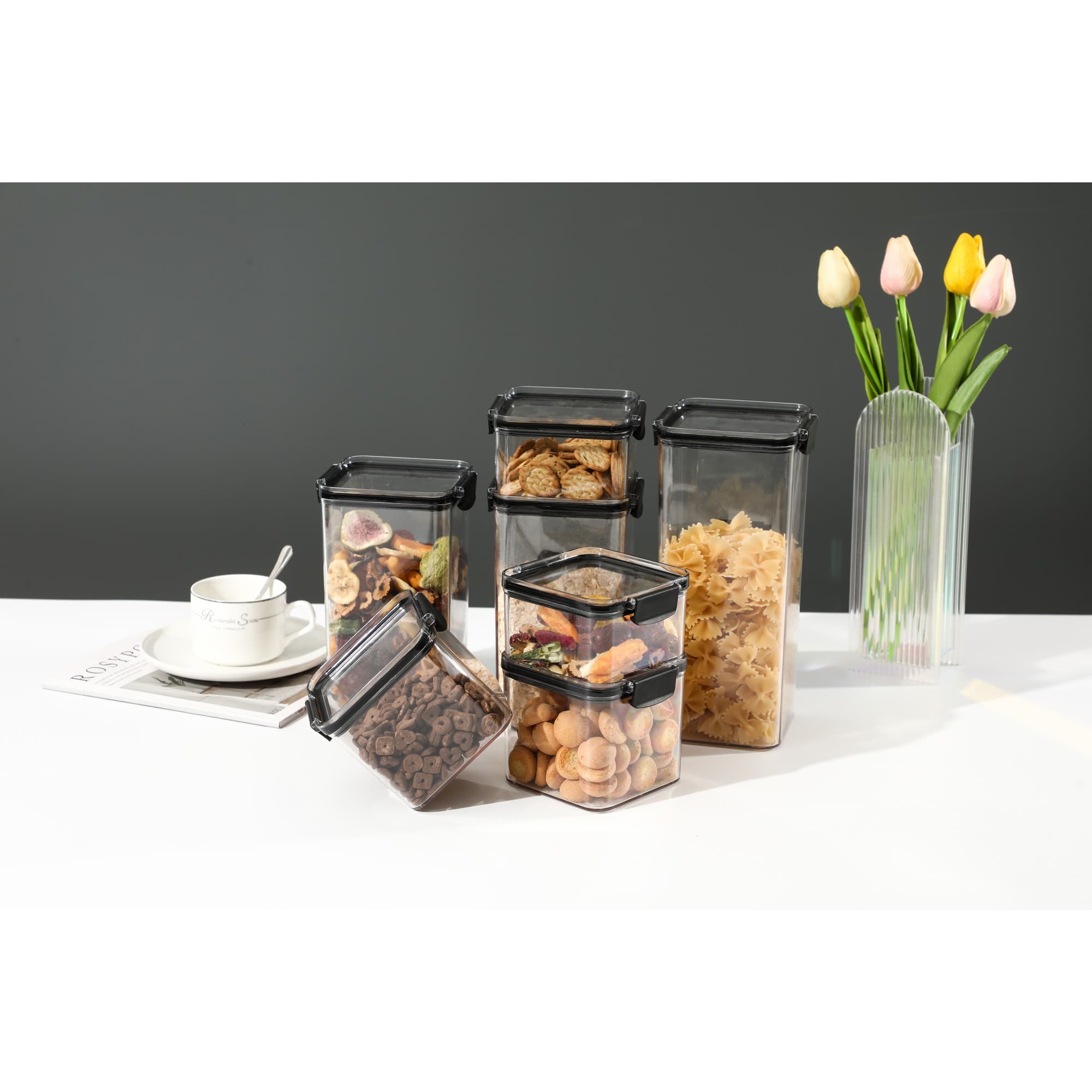 Recipiente de depozitare Flippy Set 8 Inchidere ermetica pentru alimente — imagine 2