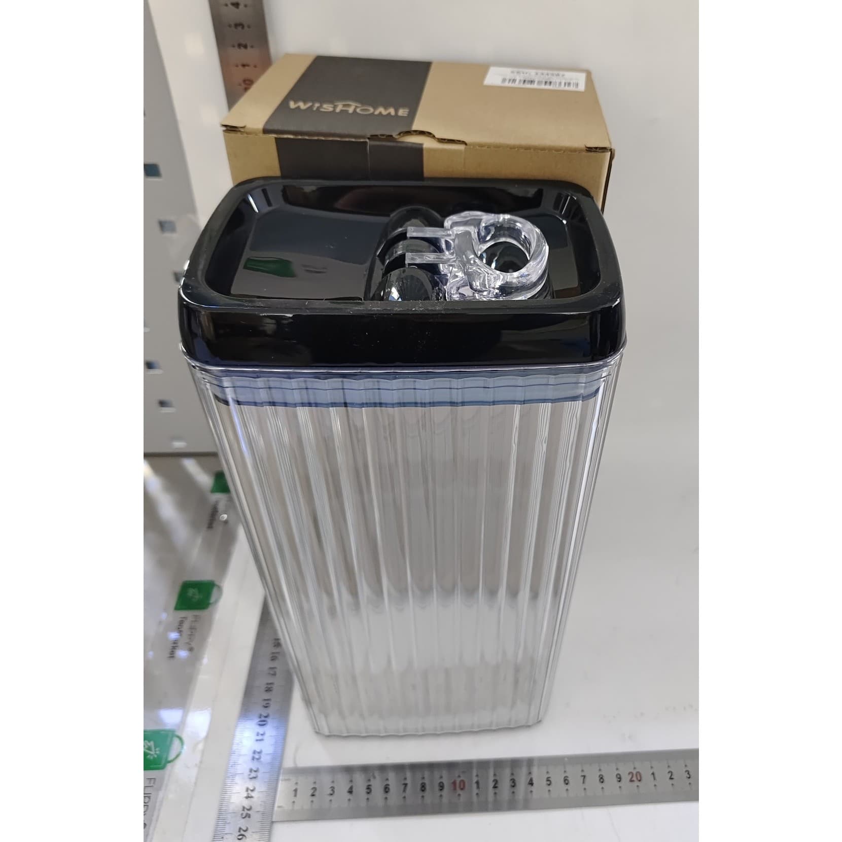 Recipient Plastic Flippy pentru Alimente/Obiecte Inchidere Ermetica Textura Ondulata 3.3 l Transparent — imagine 6