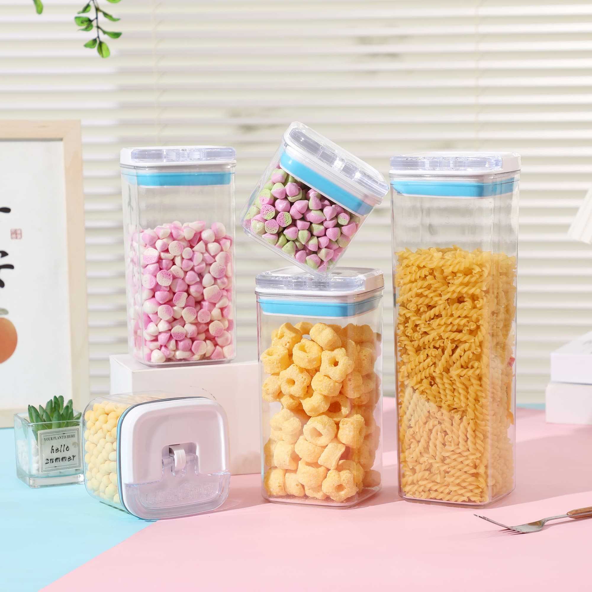 Cutii de depozitare alimentare set 5 Flippy — imagine 2