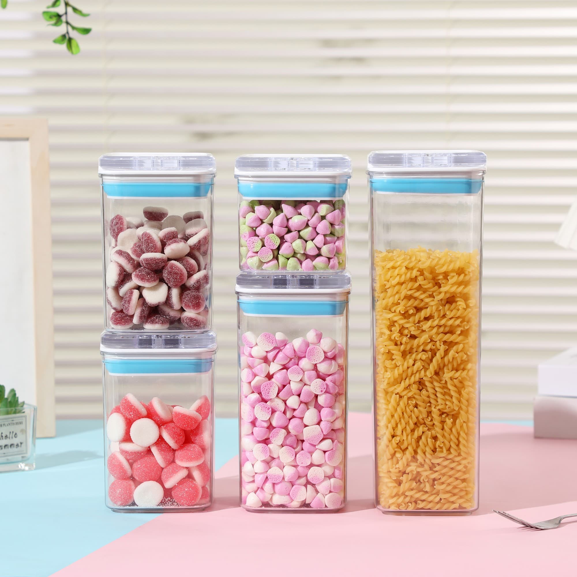Cutii de depozitare alimentare set 5 Flippy — imagine 3
