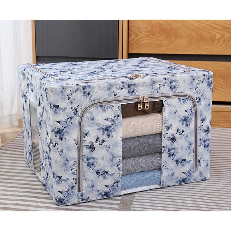 Cutie depozitare Flippy 66L Textil Albastru Model Fluturasi — imagine 2
