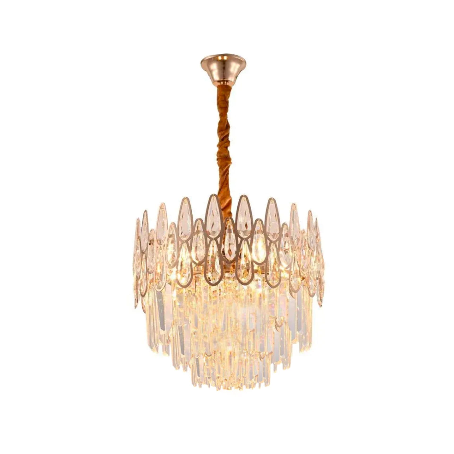 Candelabru Flippy Cristal ALHAMBRA Petito 3x E14 Auriu Lucios — imagine 2