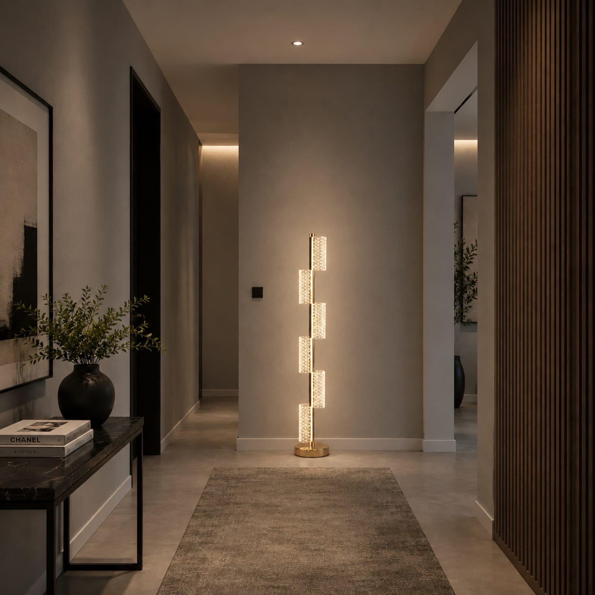 Lampadar LED Flippy 40W Modern Austin 125Cm Auriu — imagine 3