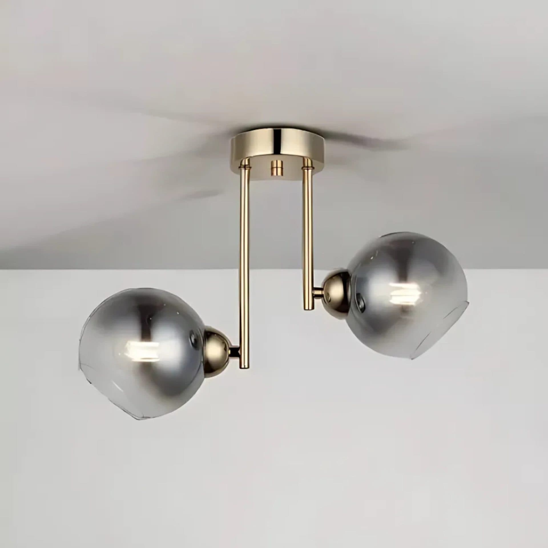 Lustra Flippy moderna 2x E27 Auriu Metal — imagine 2