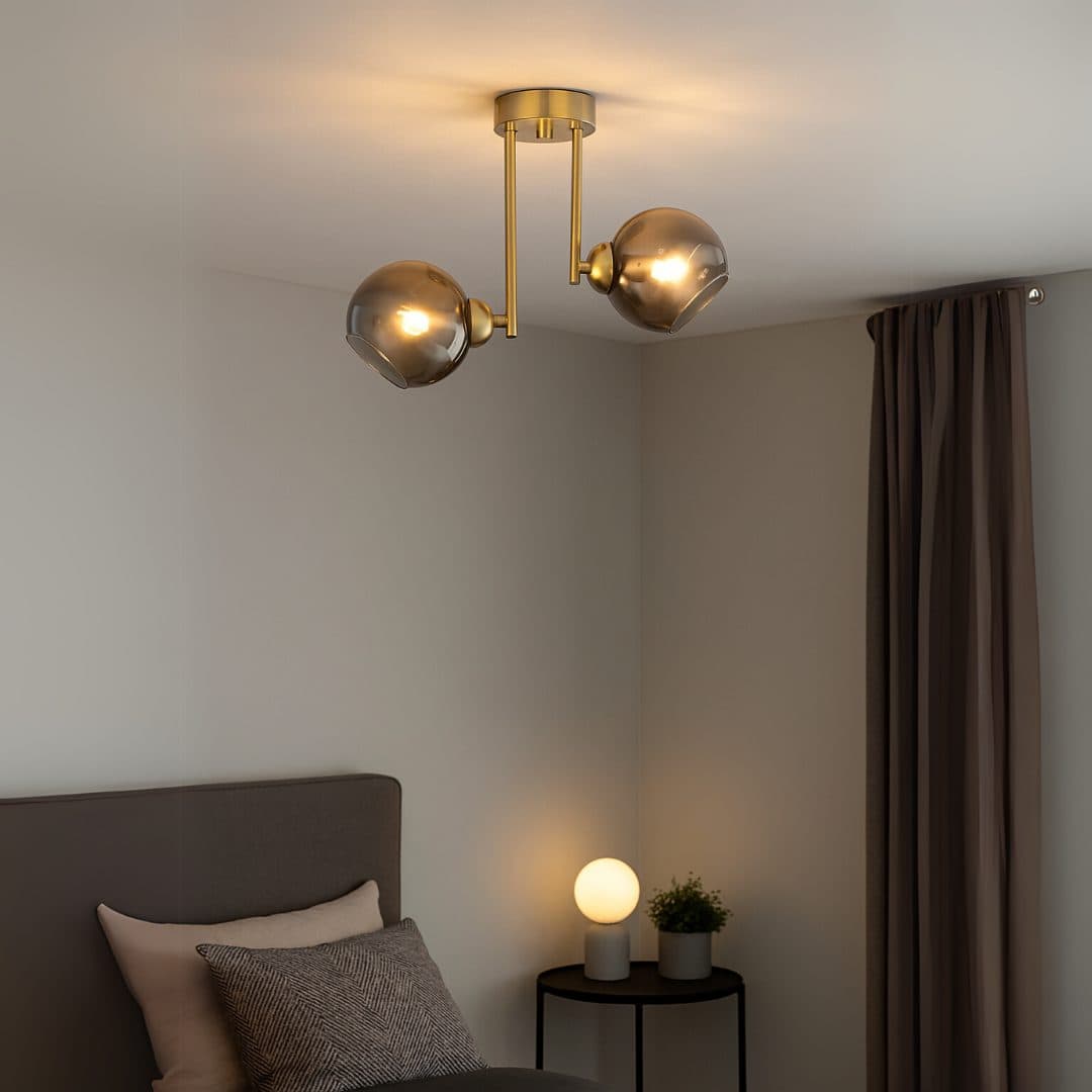 Lustra Flippy moderna 2x E27 Auriu Metal — imagine 4