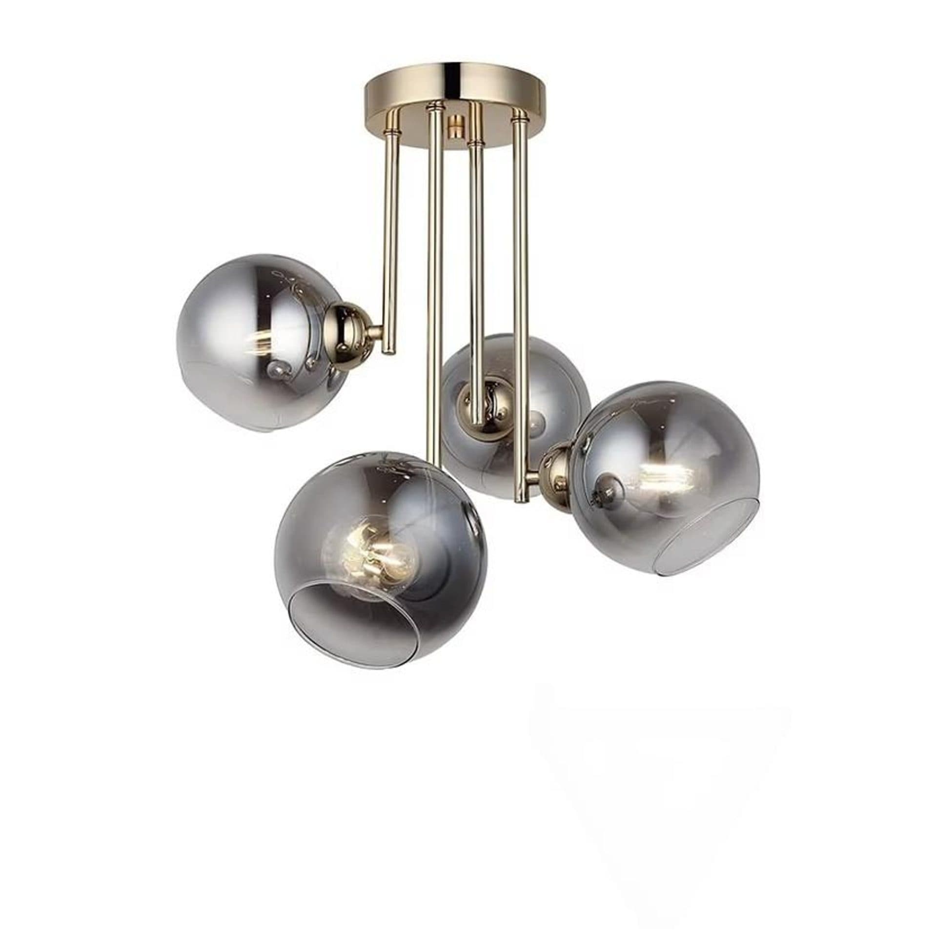 Lustra 4x E27 Flippy Auriu Metal — imagine 2