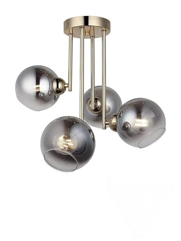 Lustra 4x E27 Flippy Auriu Metal — imagine 5