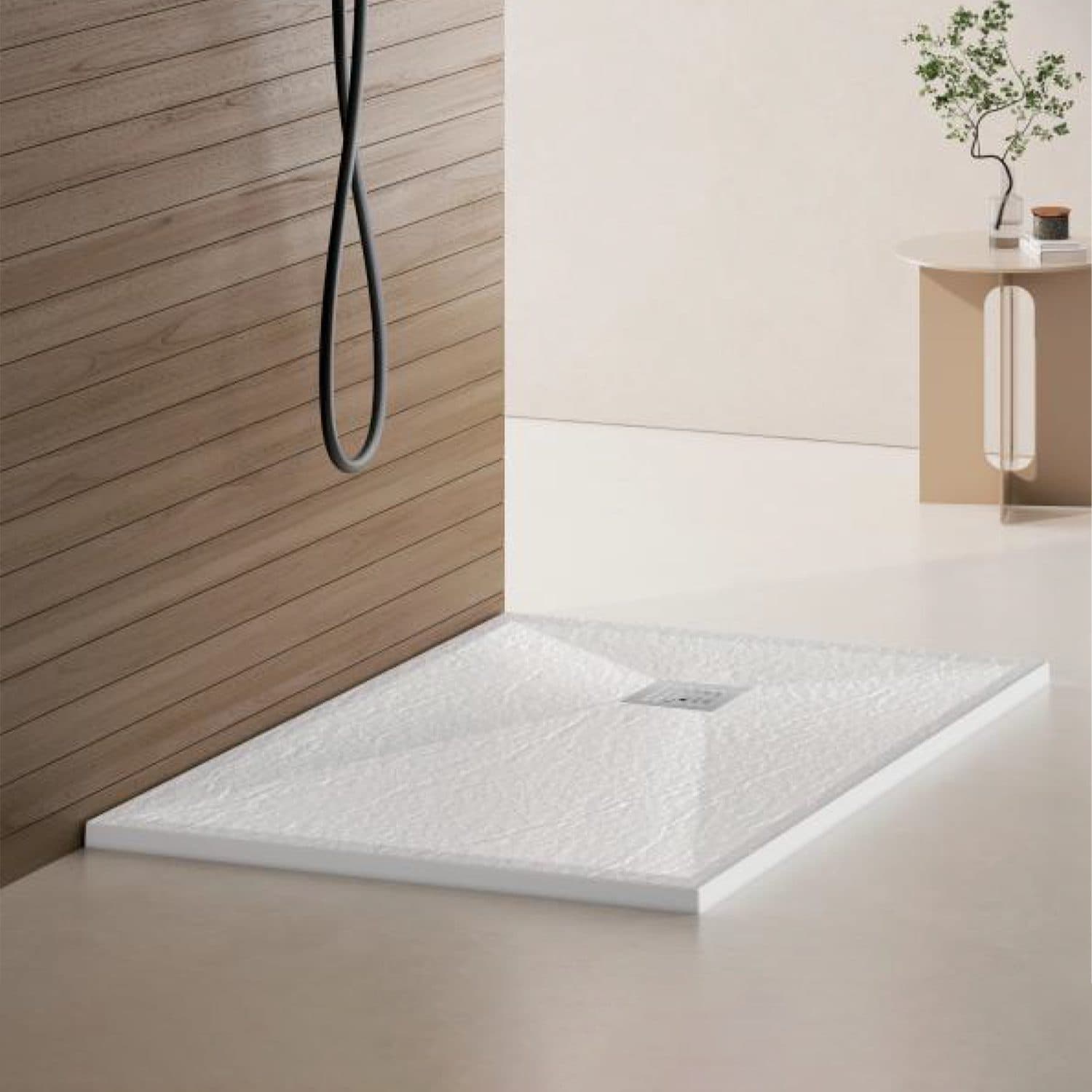 Cadita de dus Flippy dreptunghiulara 80x120 cm, slim 3 cm, alb lucios — imagine 5