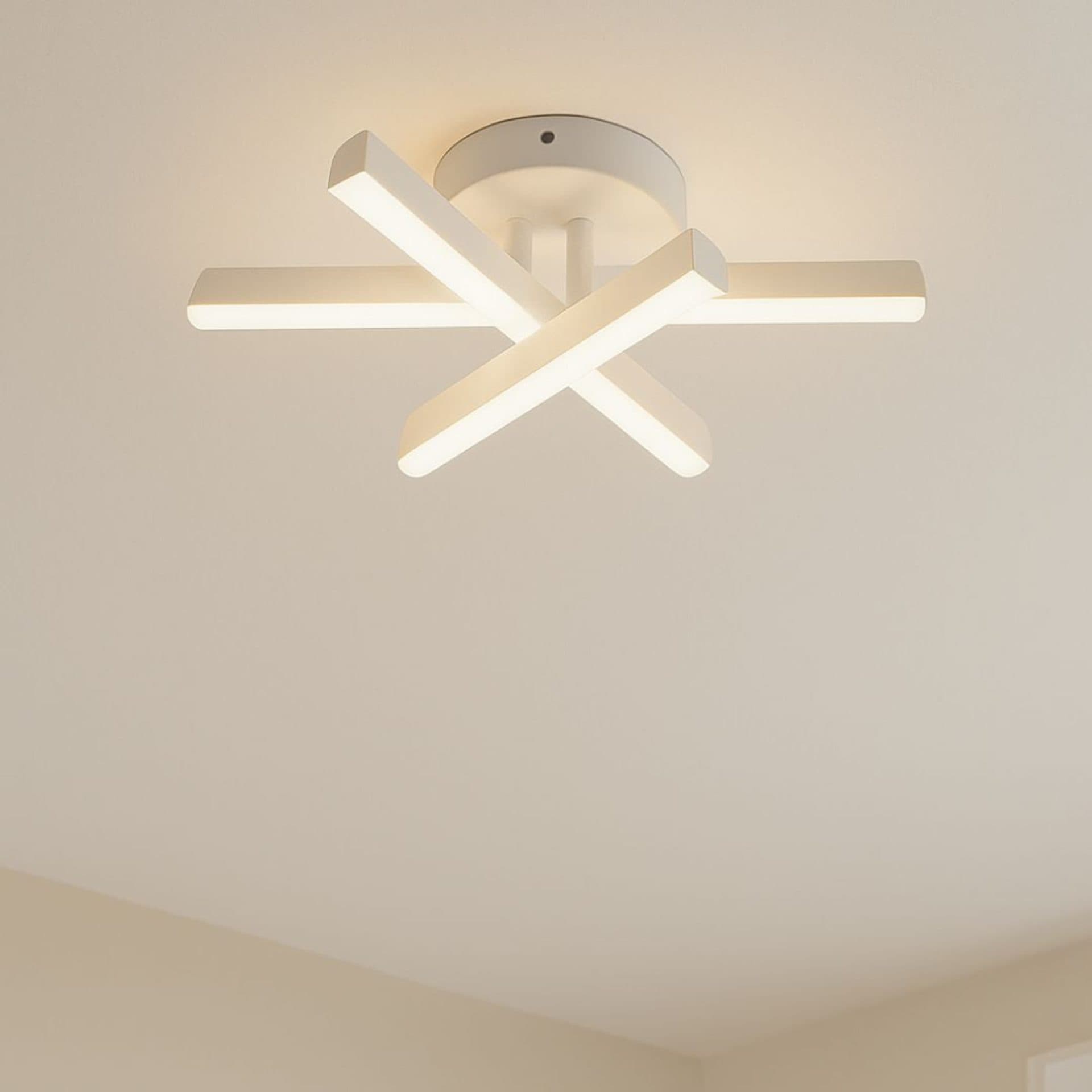 Lustra LED Flippy 26W Alb Metal Lumina Rece Calda Neutra — imagine 1