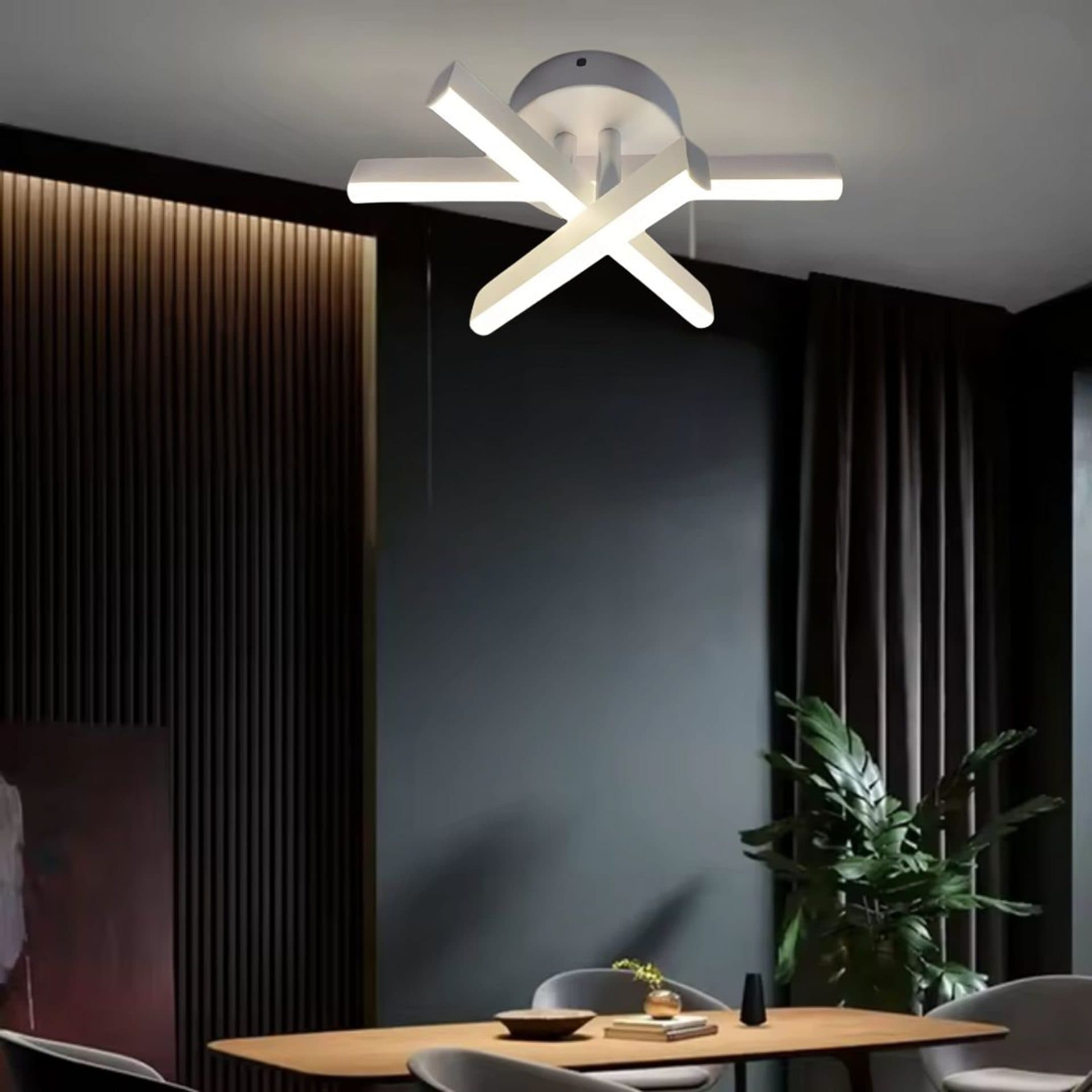 Lustra LED Flippy 26W Alb Metal Lumina Rece Calda Neutra — imagine 4