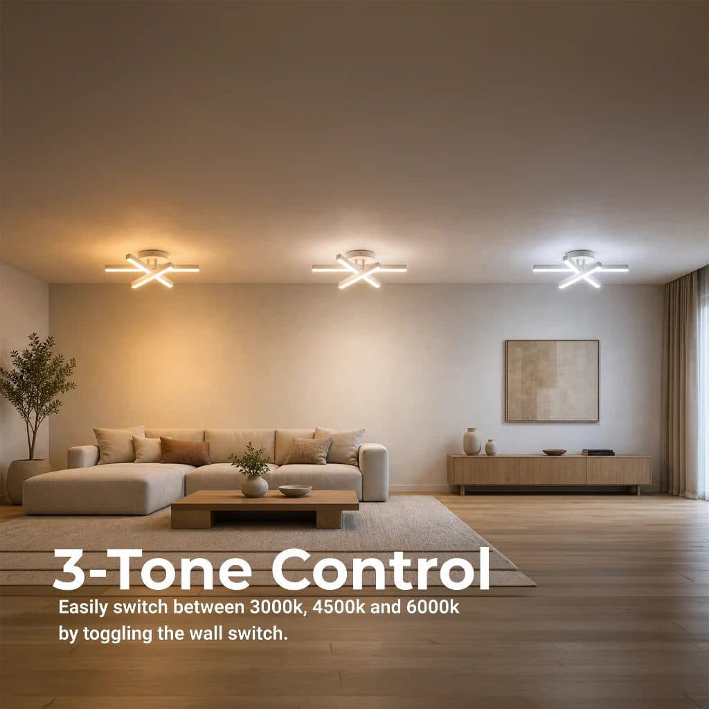 Lustra LED Flippy 26W Alb Metal Lumina Rece Calda Neutra — imagine 7