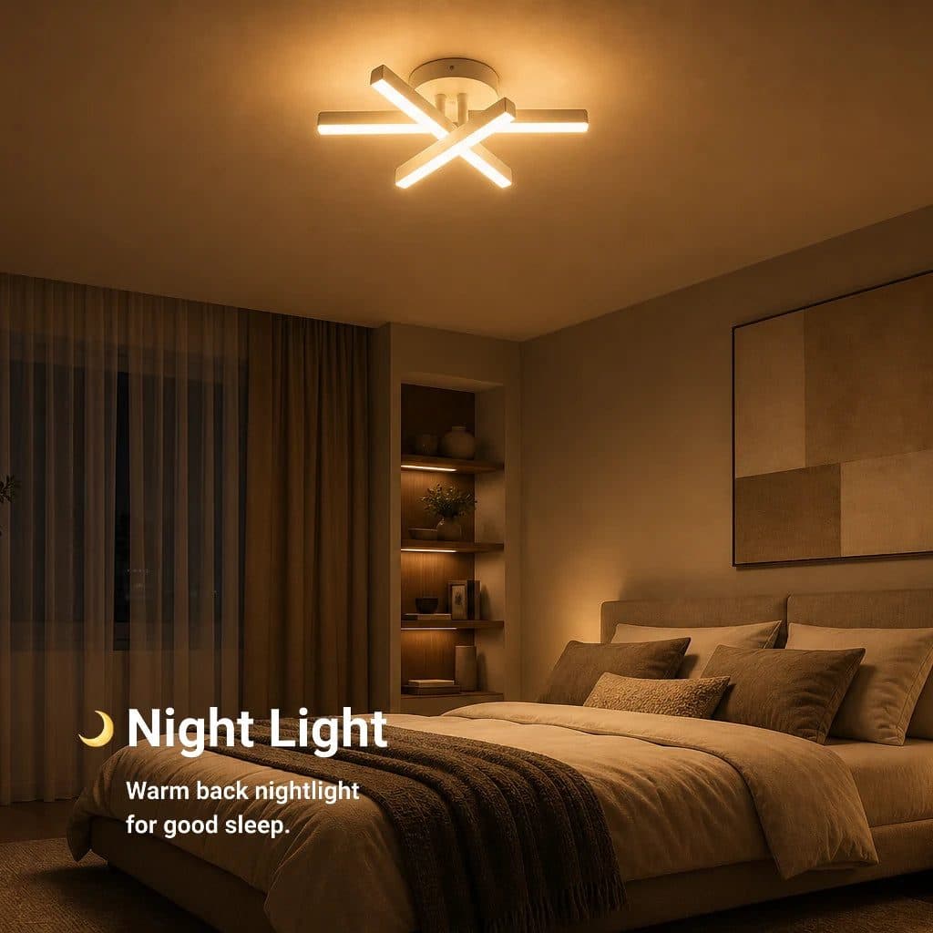 Lustra LED Flippy 26W Alb Metal Lumina Rece Calda Neutra — imagine 10