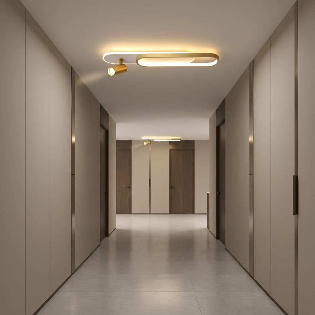 Lustra LED Flippy Proiector Reglabil Camilla 48W Auriu Lucios — imagine 5
