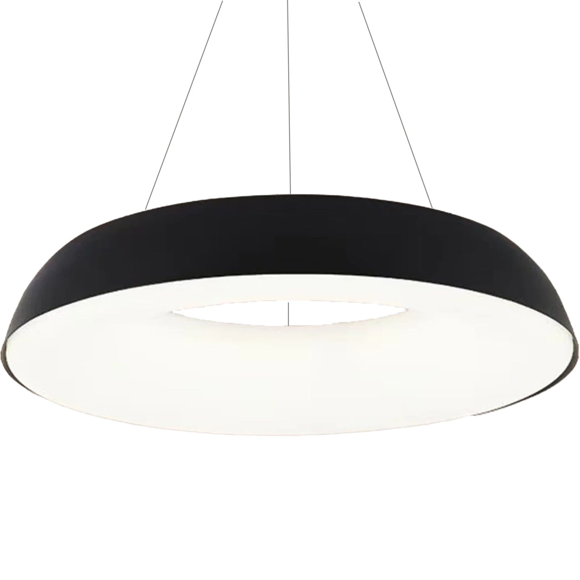 Lustra LED suspendata Flippy cu Telecomanda 73W Lumina Rece/Calda/Neutra Dimabila Negru — imagine 6