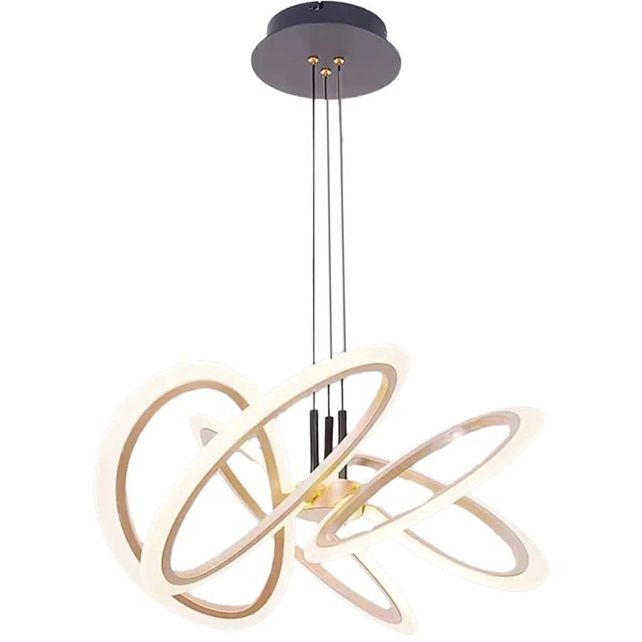 Lustra LED Suspendata Flippy 86W 5 Elementele Auriu — imagine 1