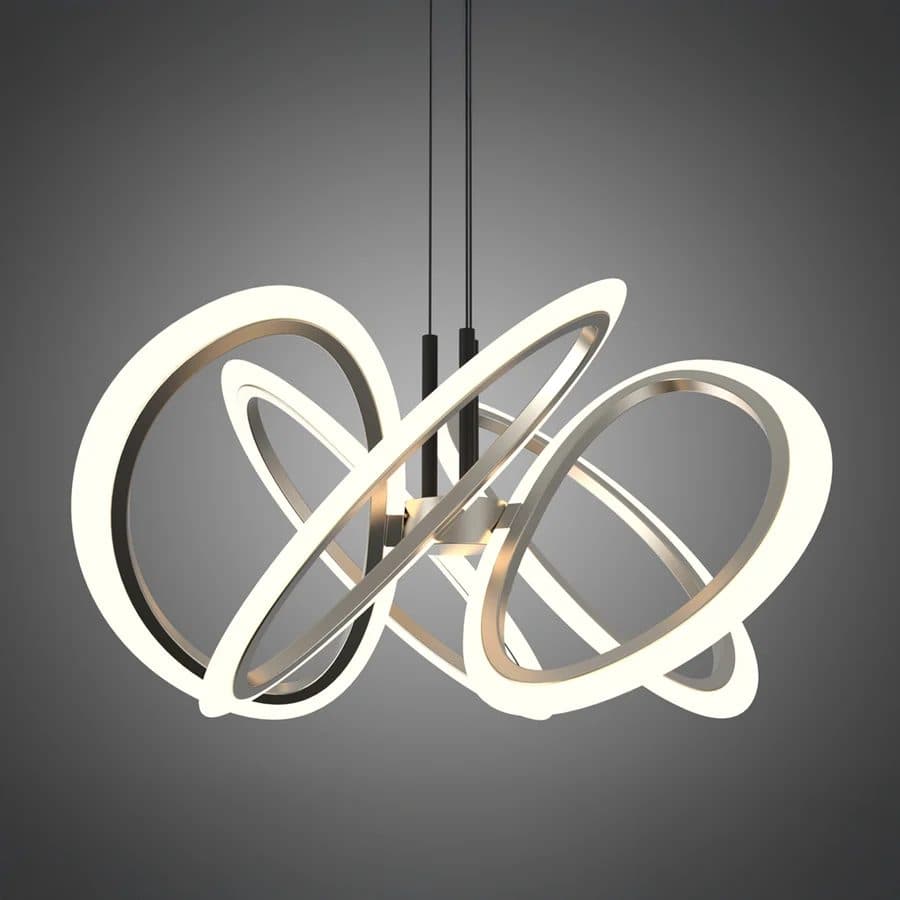 Lustra LED Suspendata Flippy 86W 5 Elementele Auriu — imagine 3