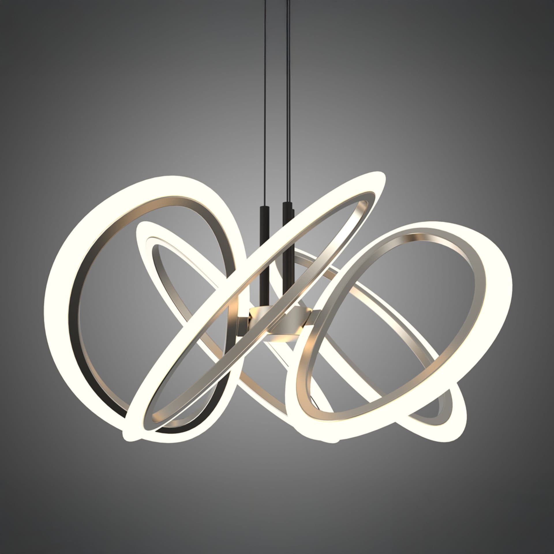 Lustra LED Suspendata Flippy 86W 5 Elementele Auriu — imagine 6