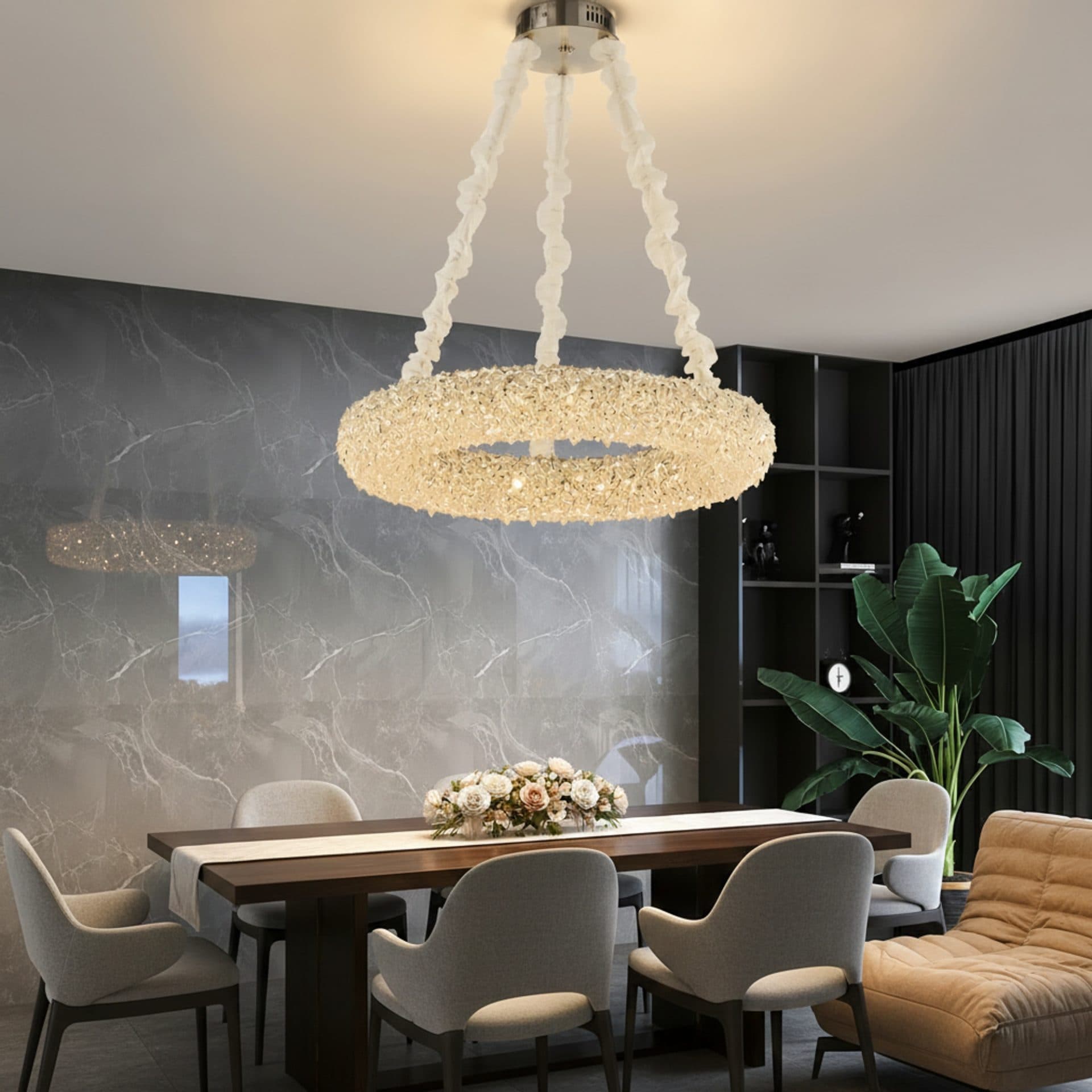 Candelabru Flippy PRAGA Magno Cristal 33W Auriu — imagine 5