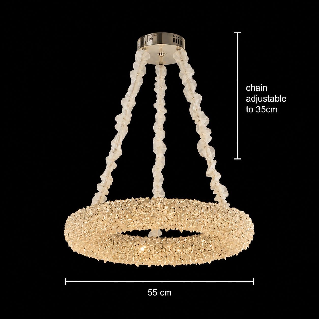 Candelabru Flippy PRAGA Magno Cristal 33W Auriu — imagine 12