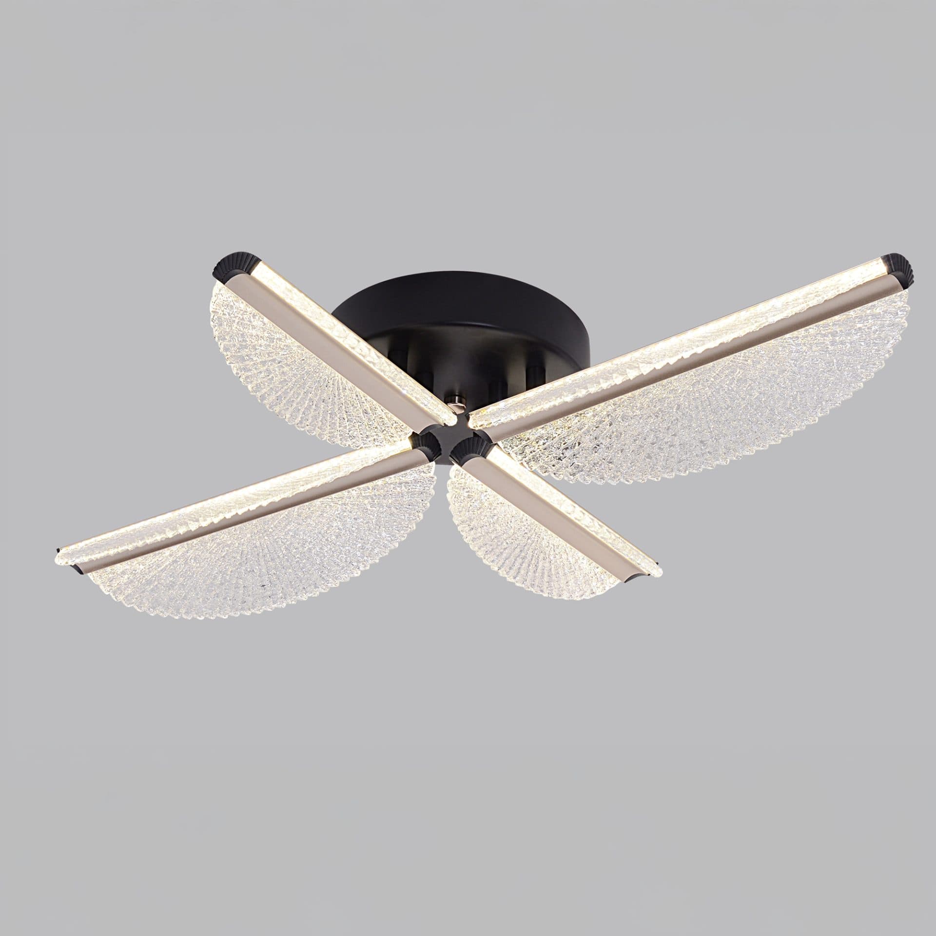 Lustra LED Flippy 43W 4 Petale Negru — imagine 5
