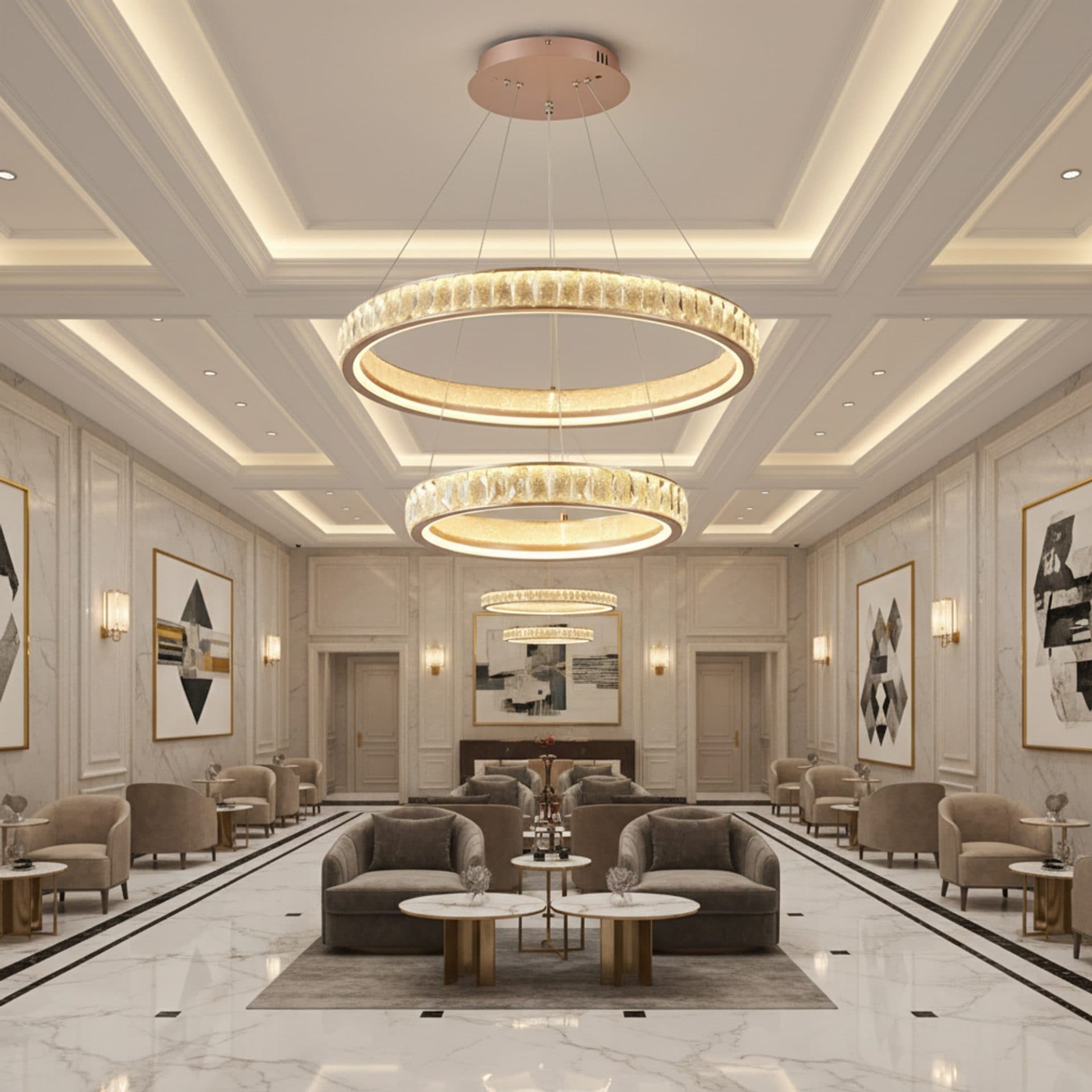 Candelabru Flippy Kensington Magno Cristal Auriu 2 elemente Inaltime reglabila — imagine 2