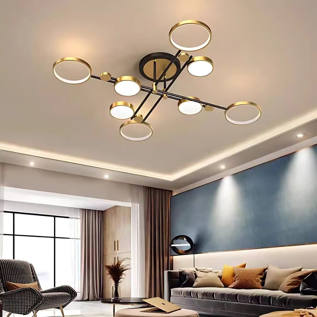Lustra LED Flippy MARIA 8 Elemente 44W Auriu — imagine 6