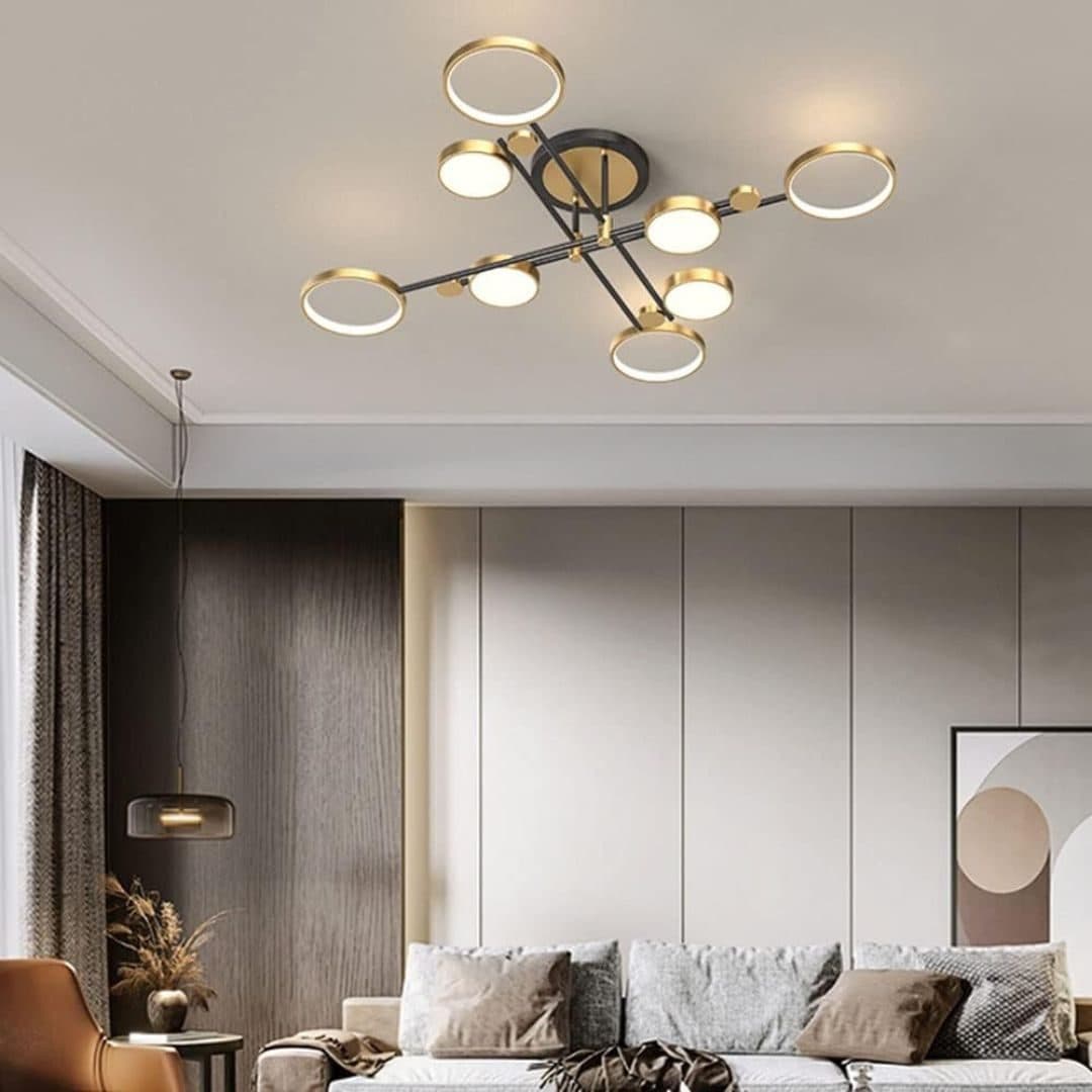 Lustra LED Flippy MARIA 8 Elemente 44W Auriu — imagine 9
