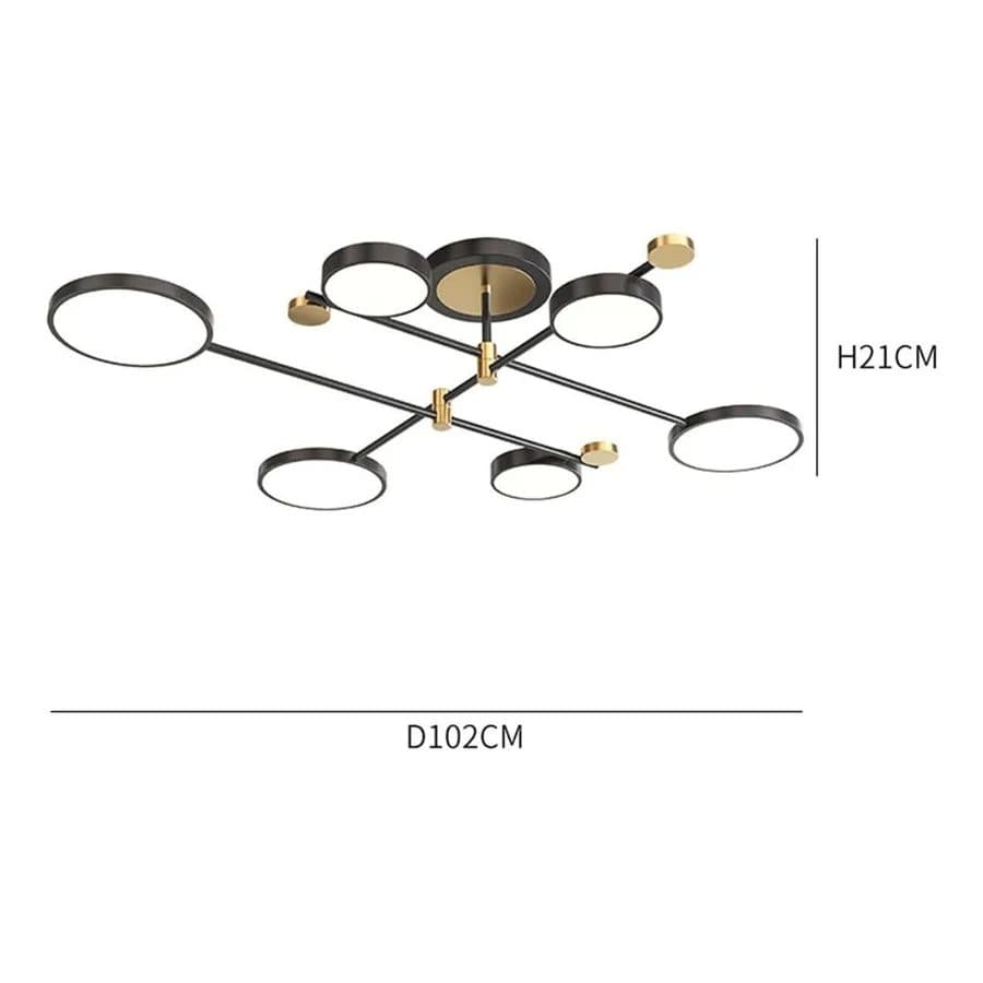 Lustra LED Flippy MARIA 31W 6 Element Negru — imagine 3