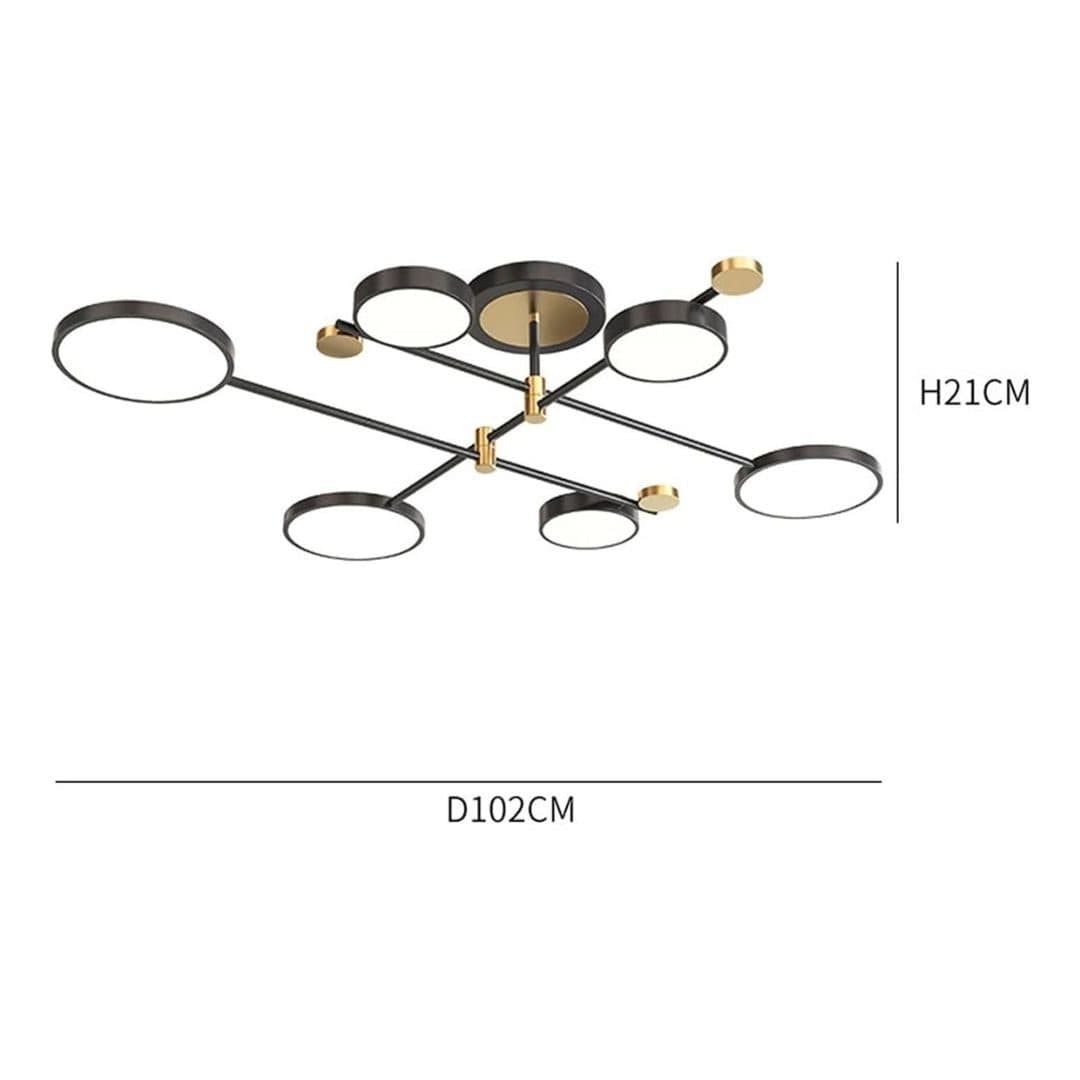 Lustra LED Flippy MARIA 31W 6 Element Negru — imagine 10