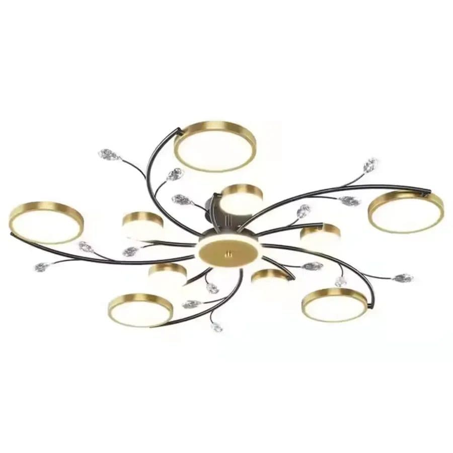 Lustra LED Flippy KARINA 68W 10 Elementele Auriu — imagine 4