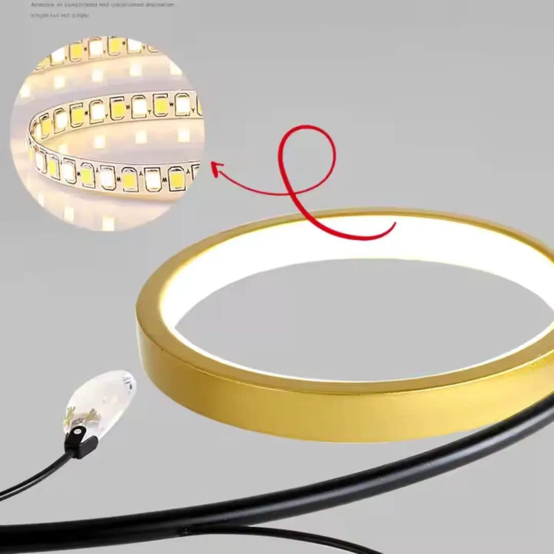 Lustra LED Flippy KARINA 31W 6 Elementele Auriu — imagine 7