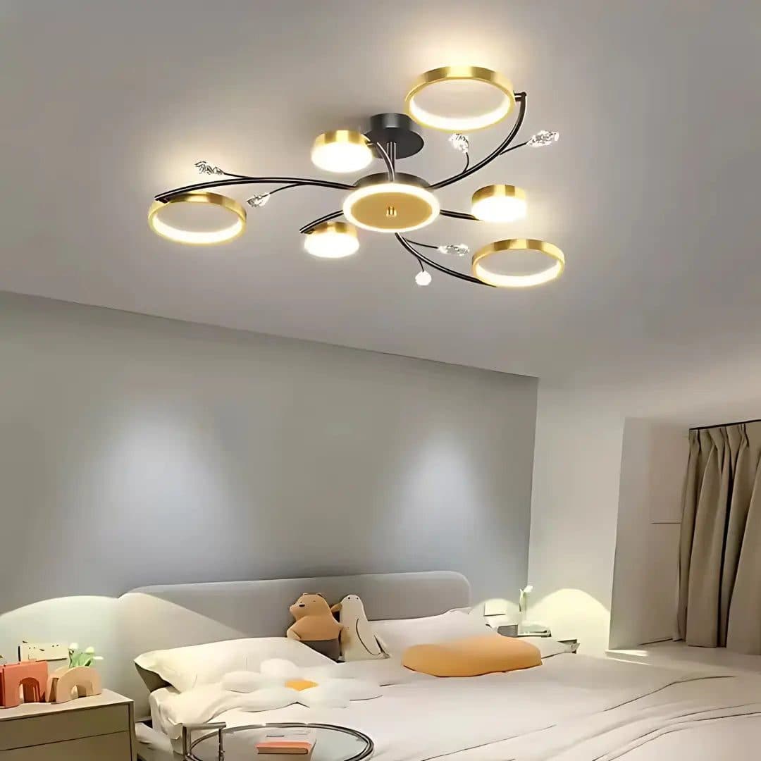 Lustra LED Flippy KARINA 31W 6 Elementele Auriu — imagine 8