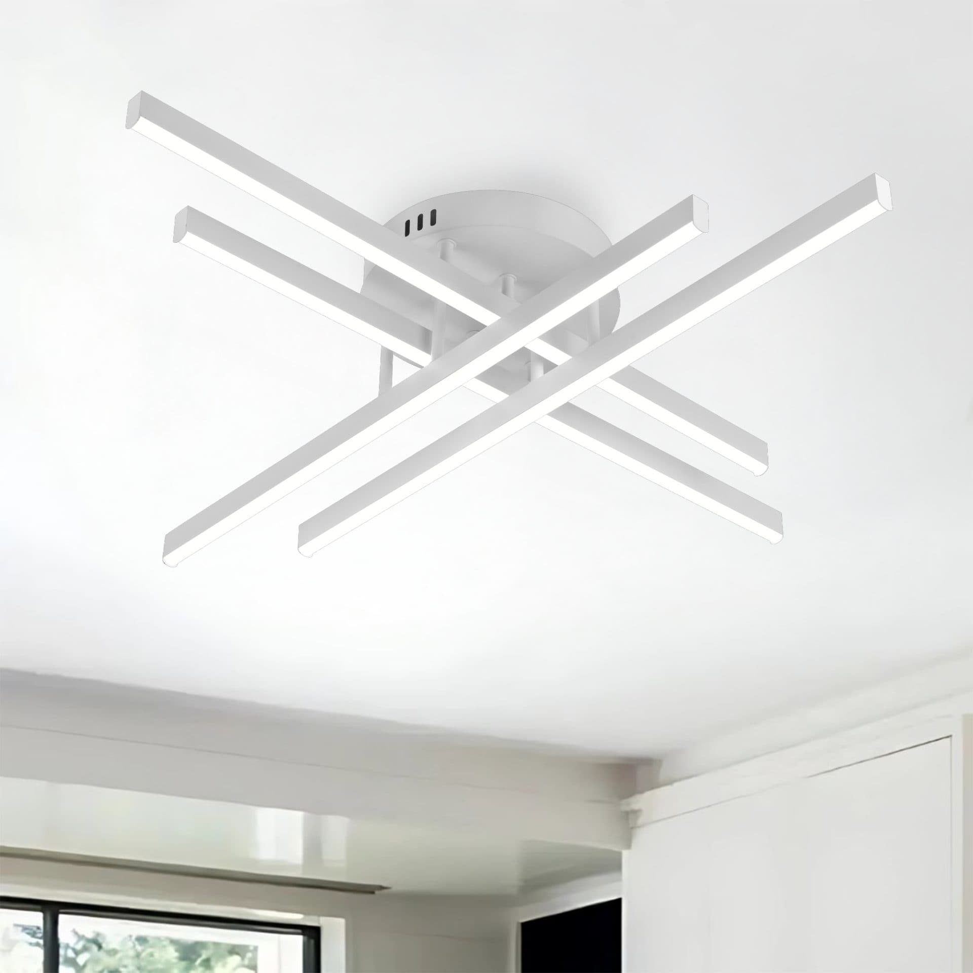 Lustra LED Flippy cu Telecomanda 54W 4 Elemente Alb — imagine 11