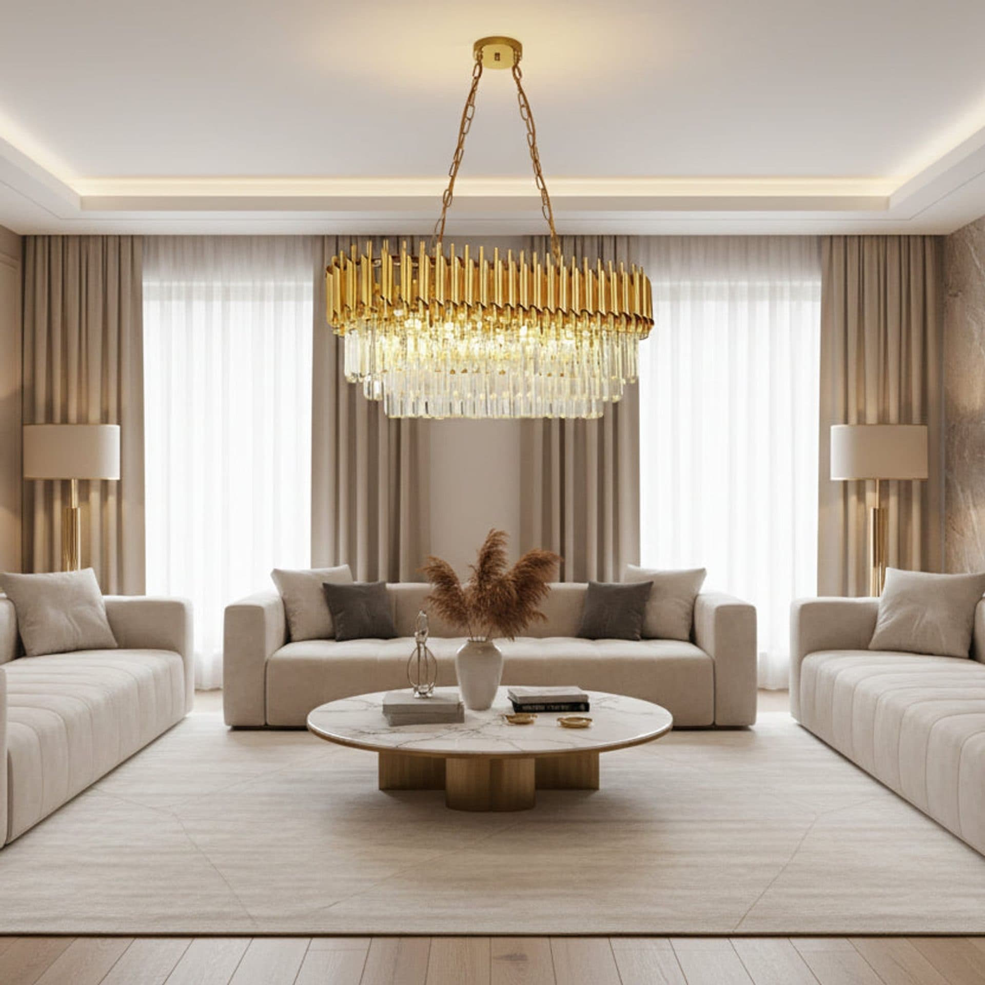 Candelabru Flippy Cristal VERSAILLES Regalis 10xE14 Auriu — imagine 3