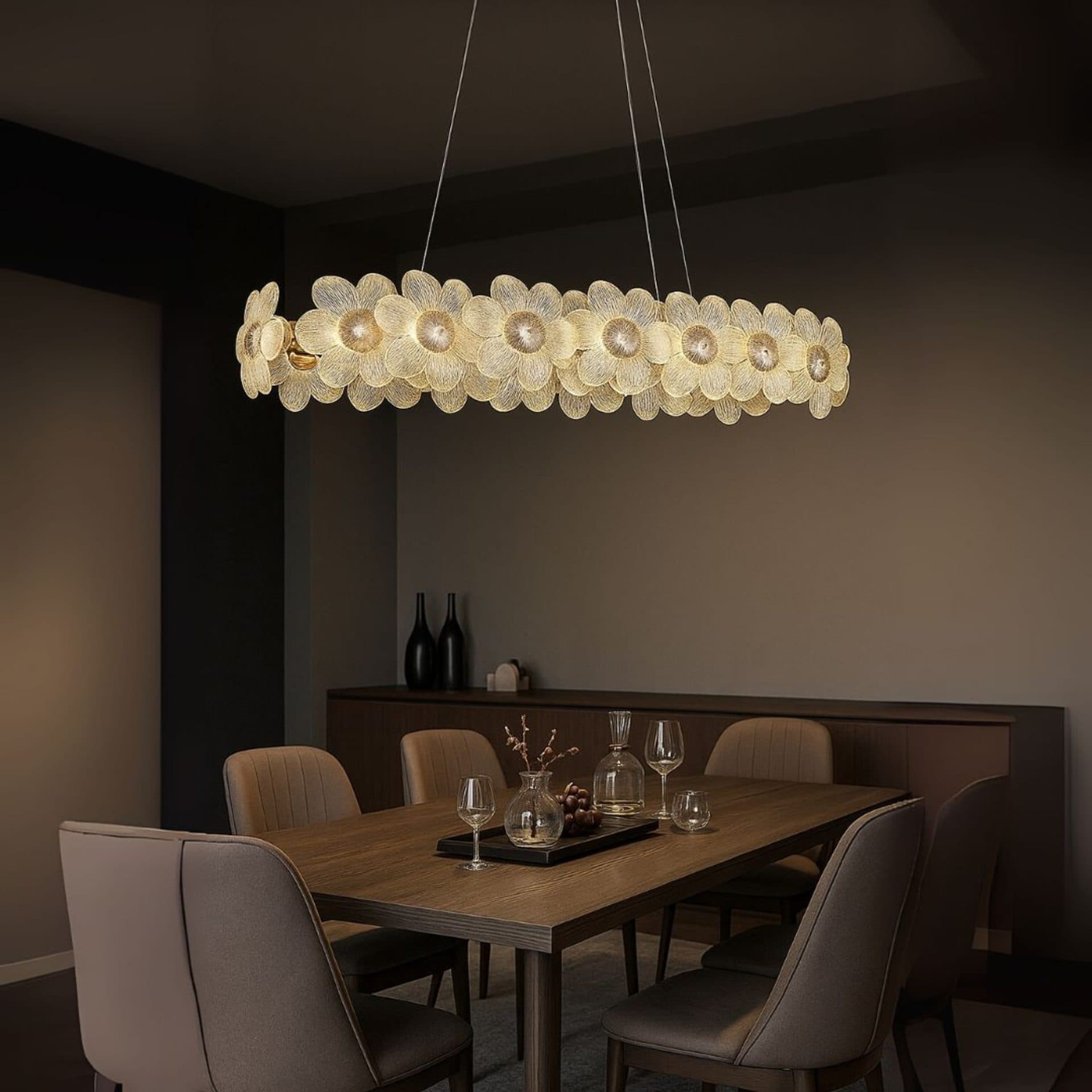 Candelabru Cristal Allegro 80W Auriu — imagine 4