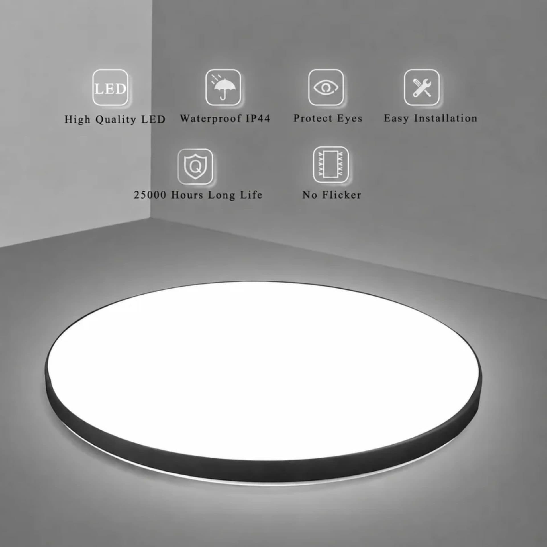 Plafoniera LED Flippy SOLIS 47cm 69W Lumina Rece Alb — imagine 2