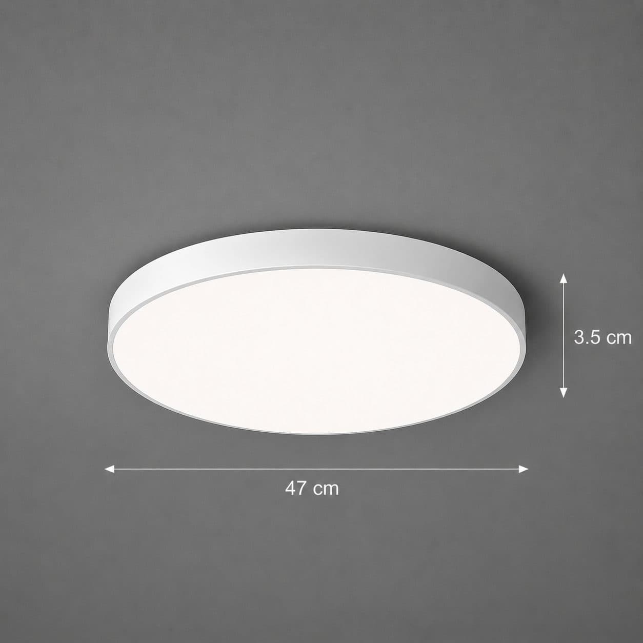 Plafoniera LED Flippy SOLIS 47cm 69W Lumina Rece Alb — imagine 11