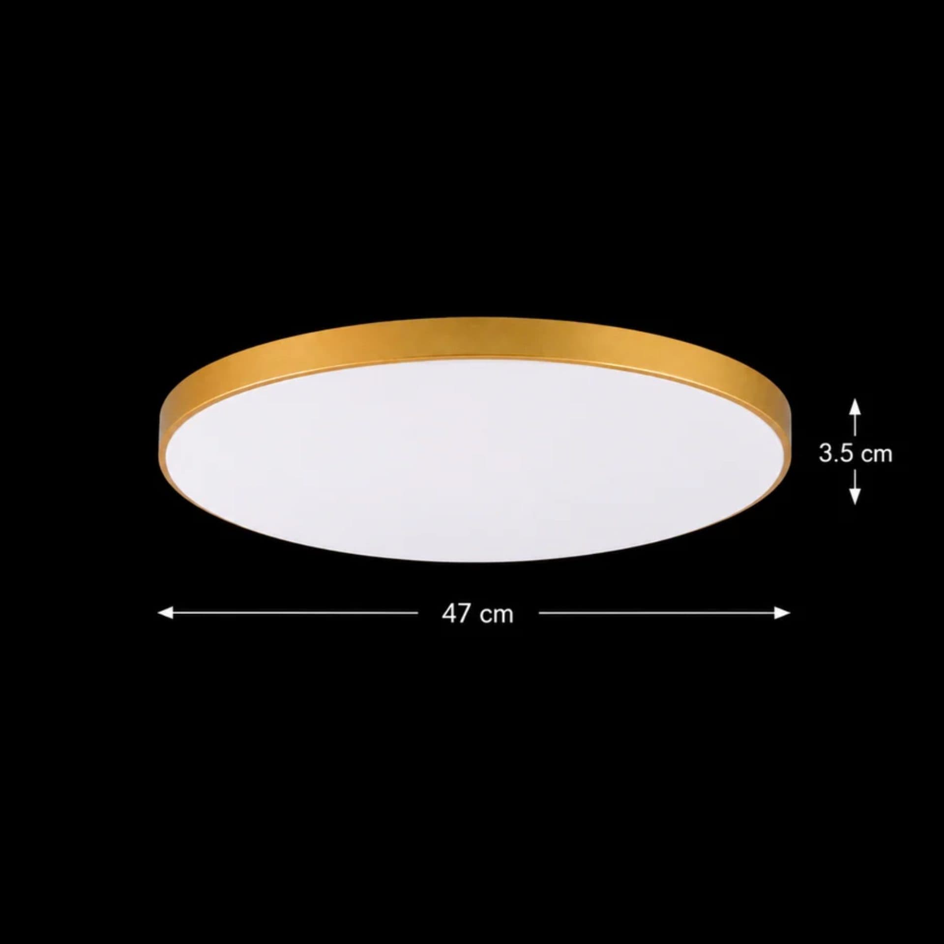 Plafoniera LED Flippy SOLIS 47cm 70W Lumina Rece 6000K Auriu — imagine 3
