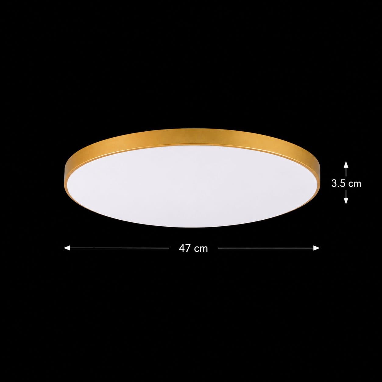 Plafoniera LED Flippy SOLIS 47cm 70W Lumina Rece 6000K Auriu — imagine 7