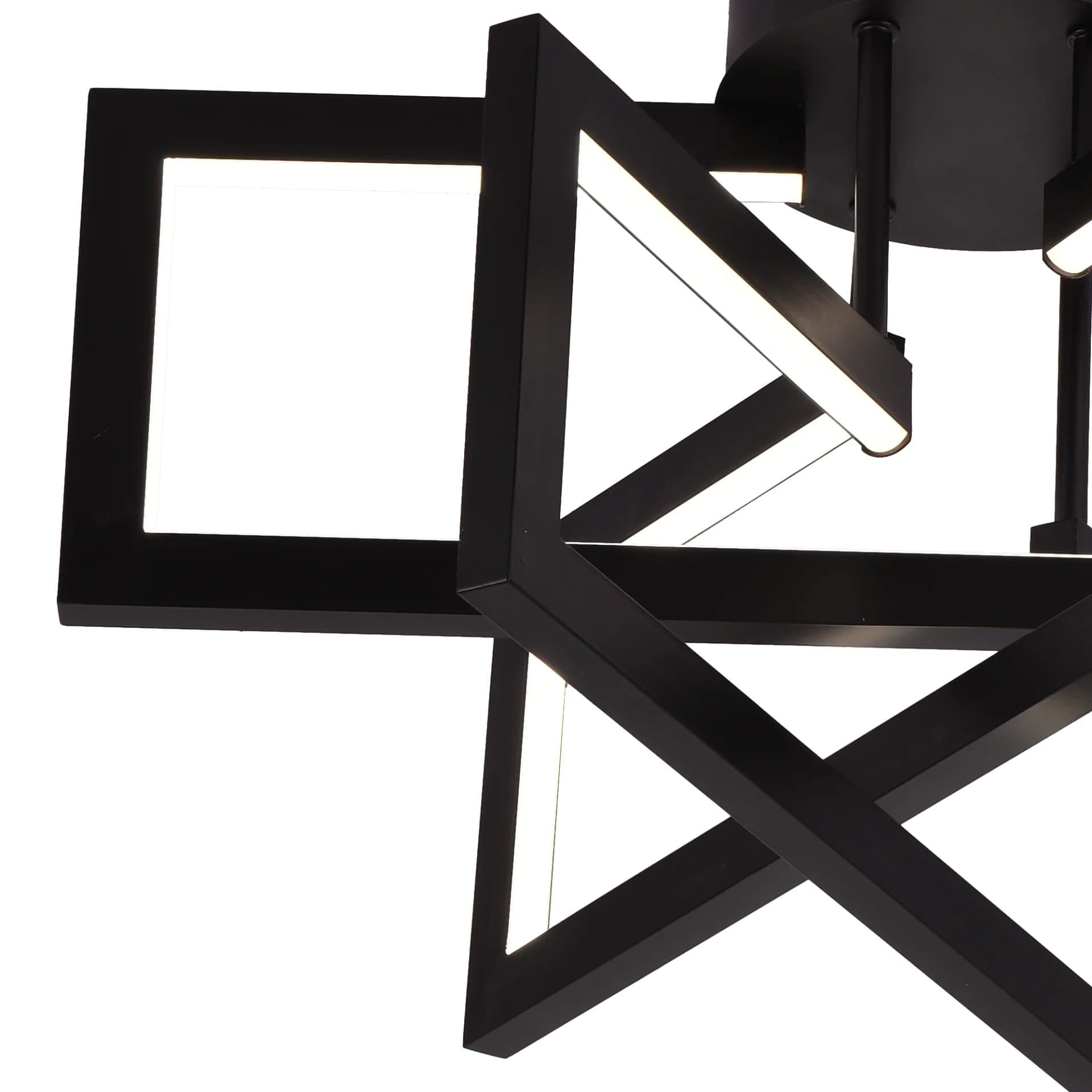 Lustra LED Flippy 72W 3 Elementi Dimabila Negru LT750/3BK — imagine 2