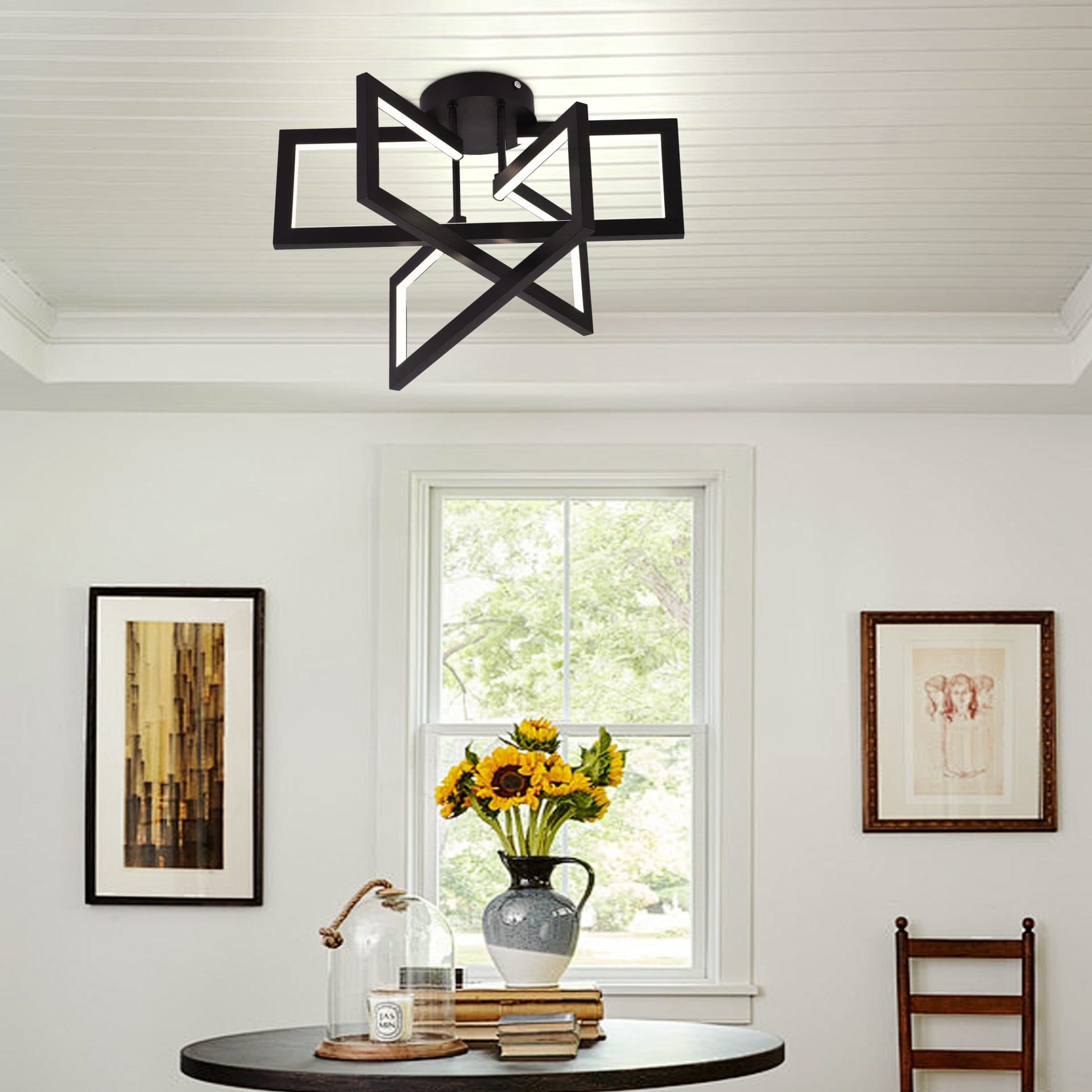 Lustra LED Flippy 72W 3 Elementi Dimabila Negru LT750/3BK — imagine 9