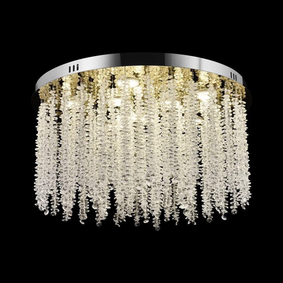 Candelabru LED Flippy Cristal LLC215/550WH Rotund 29W Auriu — imagine 4