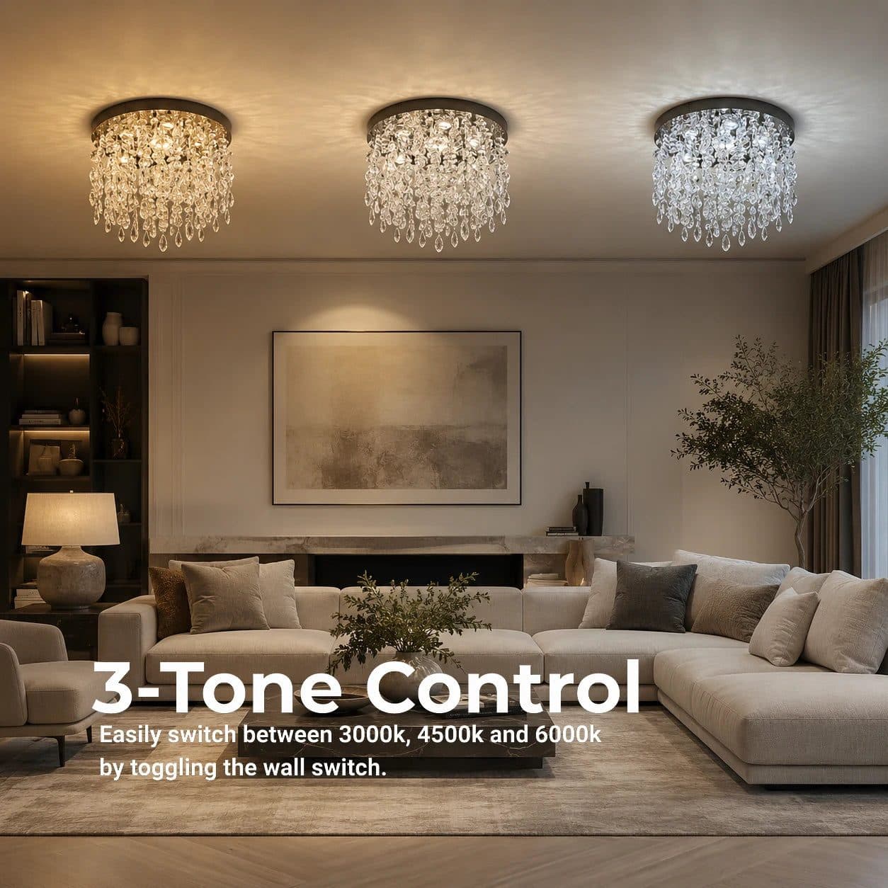 Candelabru LED Flippy Cristal LLC215/550WH Rotund 29W Auriu — imagine 7