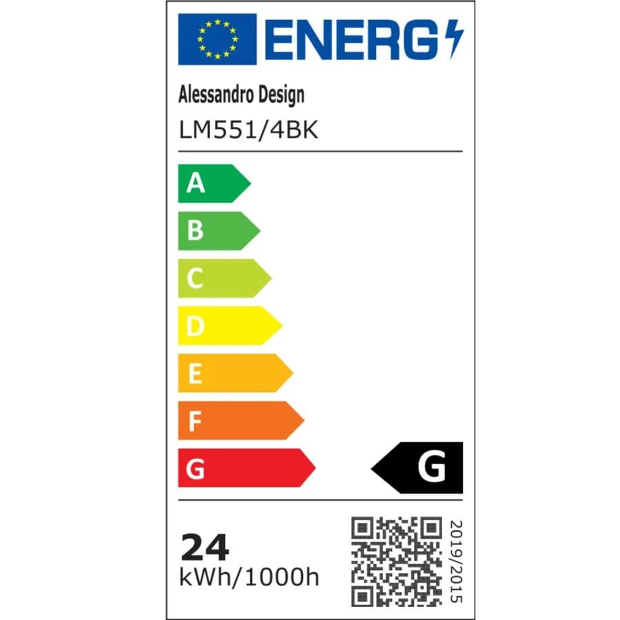 Lustra LED Suspendata Flippy LM551/4BK 24W Negru — imagine 3