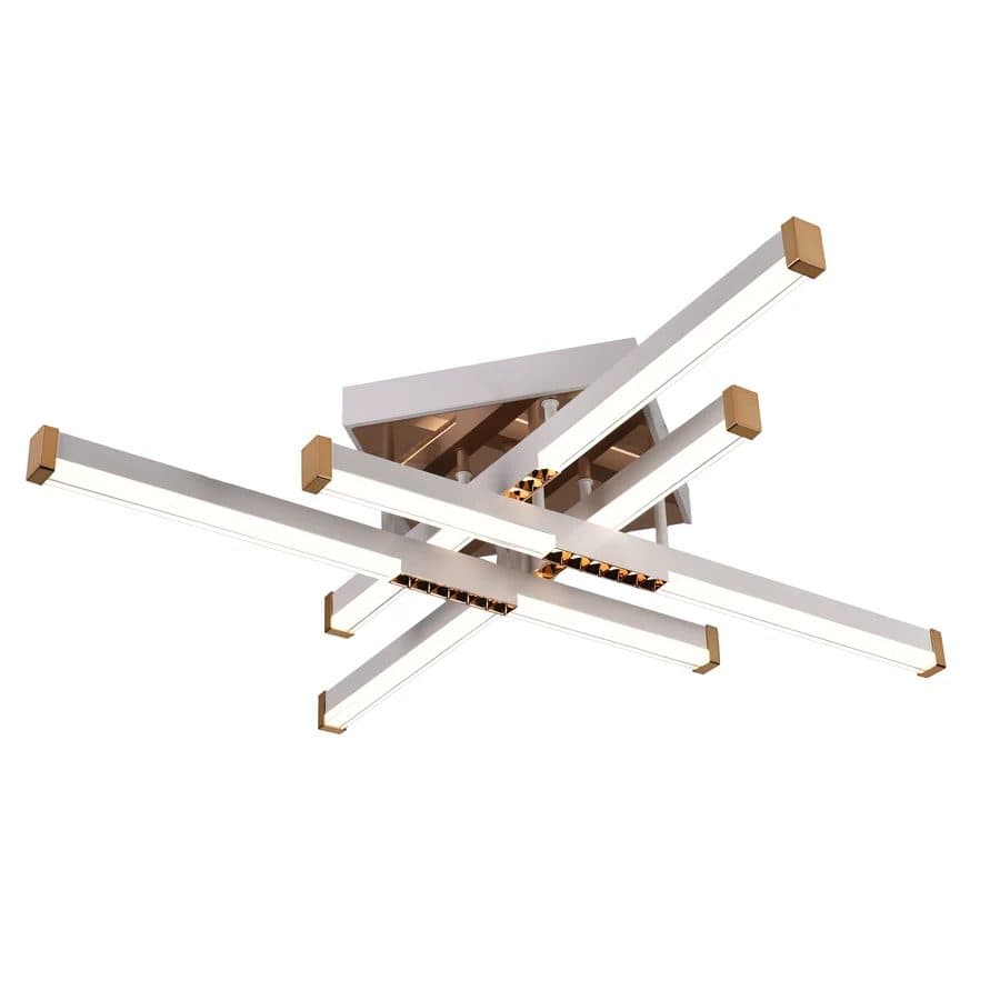 Lustra LED Flippy 54W 4 Elementele Telecomanda Alb — imagine 5