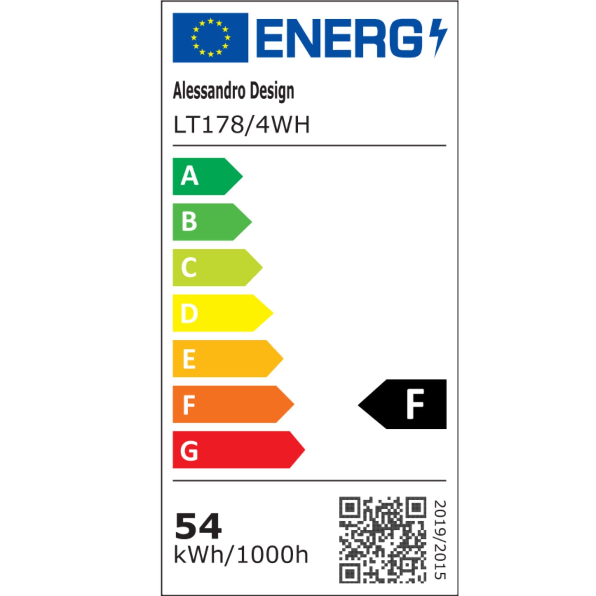 Lustra LED Flippy 54W 4 Elementele Telecomanda Alb — imagine 11